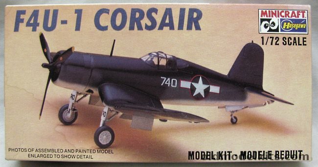 Hasegawa 1/72 Vought F4U-1 Corsair - Bird Cage Canopy US Navy - (F4U1), 1179 plastic model kit